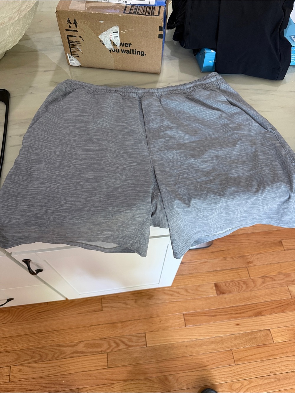 lululemon athletica Men's Heather Gray Athletic Shorts